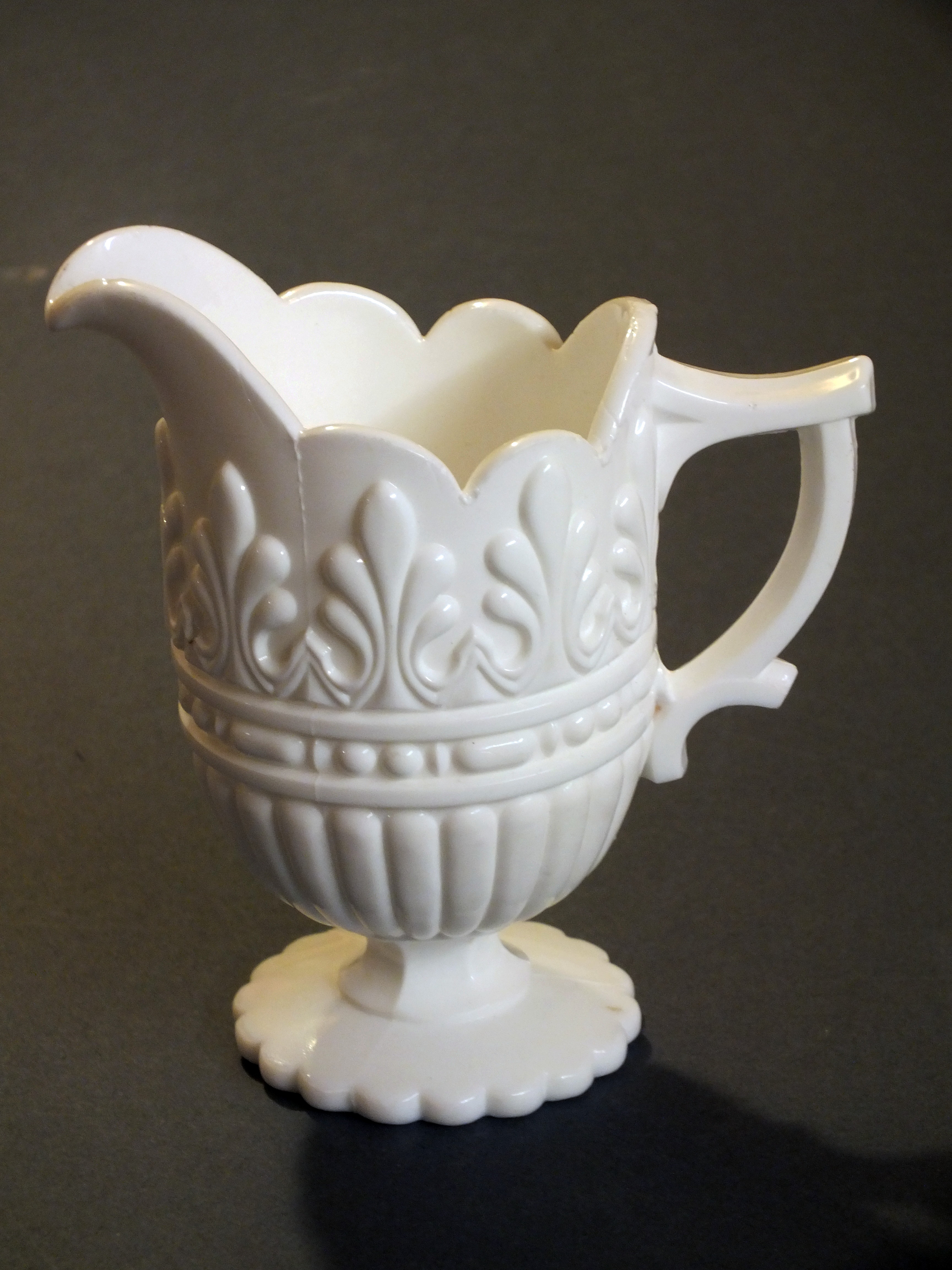 Milk Glass creamer. Bill Bagley Glass