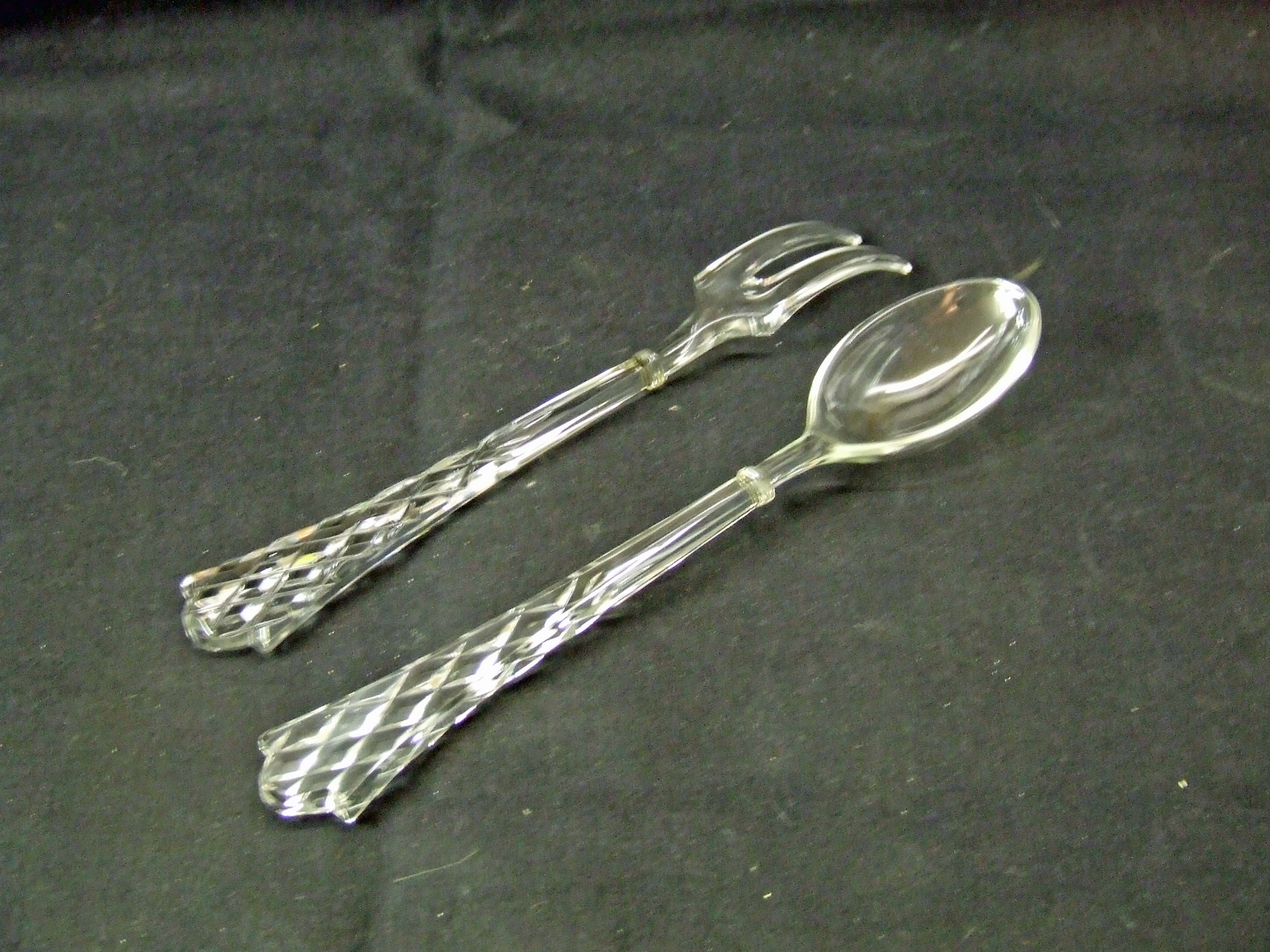 Salad servers Bill Bagley Glass