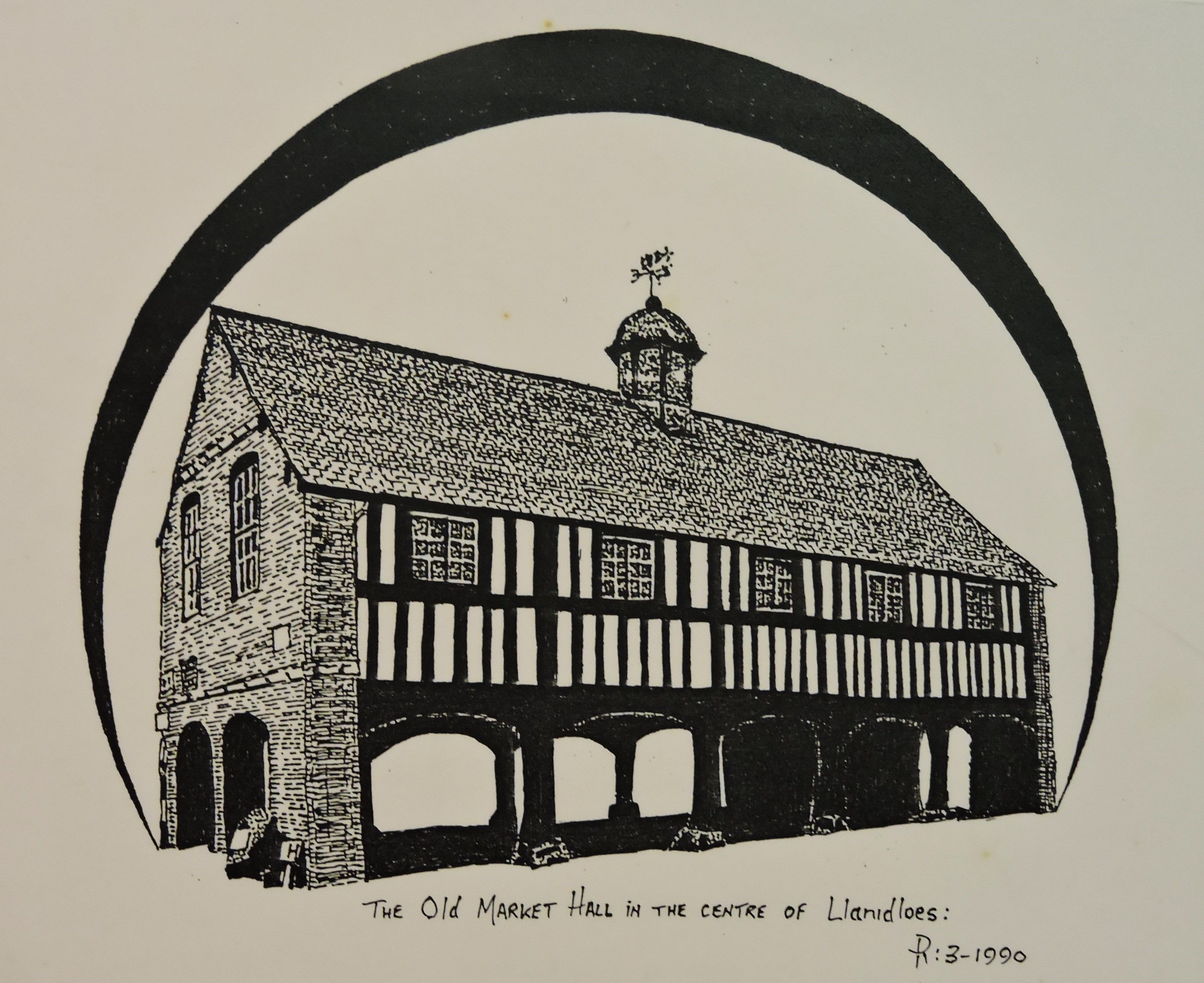 The Old Market Hall in the centre of Llanidloes Bill Bagley Rocks and Minerals