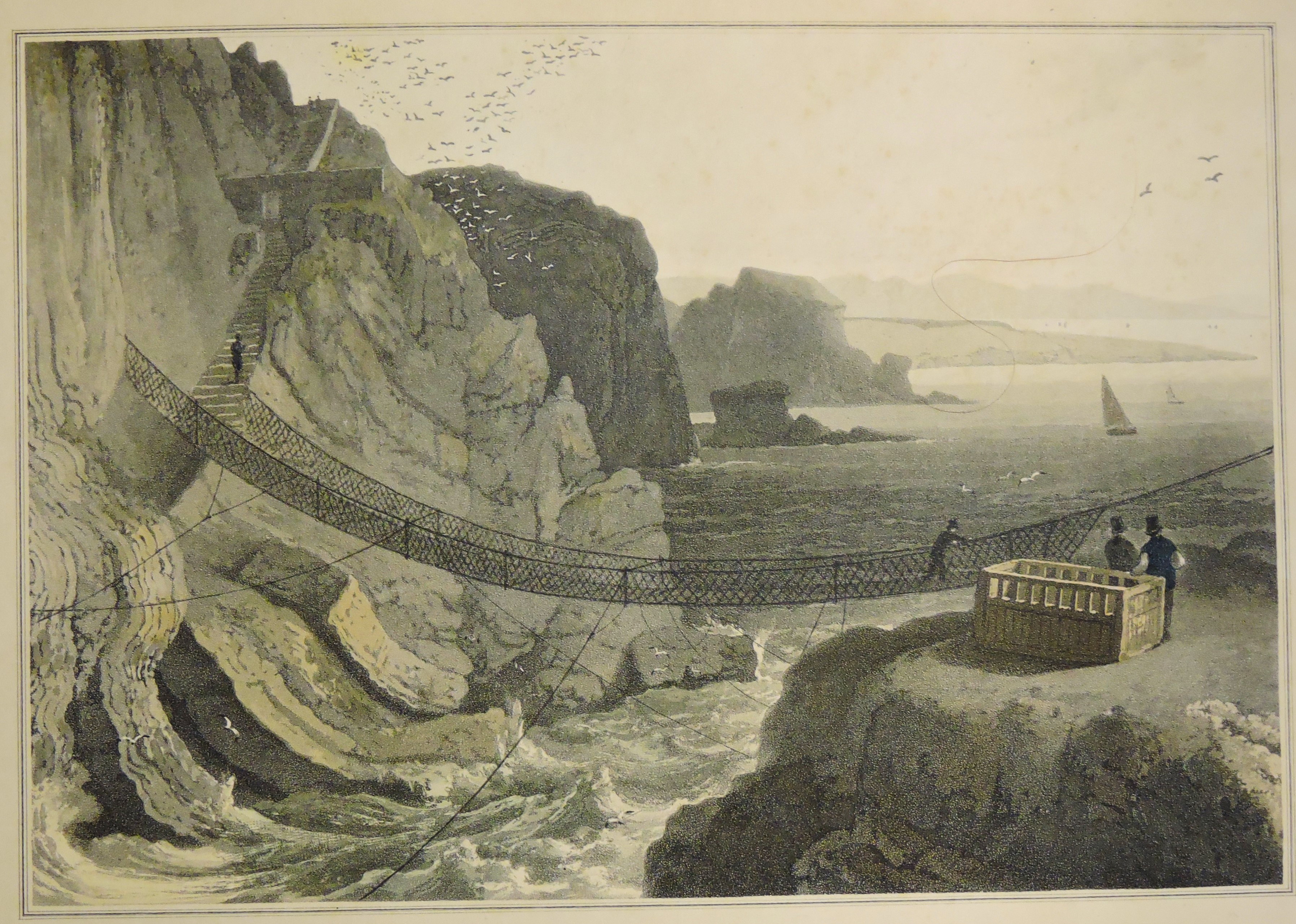 The rope bridge near the lighthouse,Holyhead  Bill Bagley Rocks and Minerals