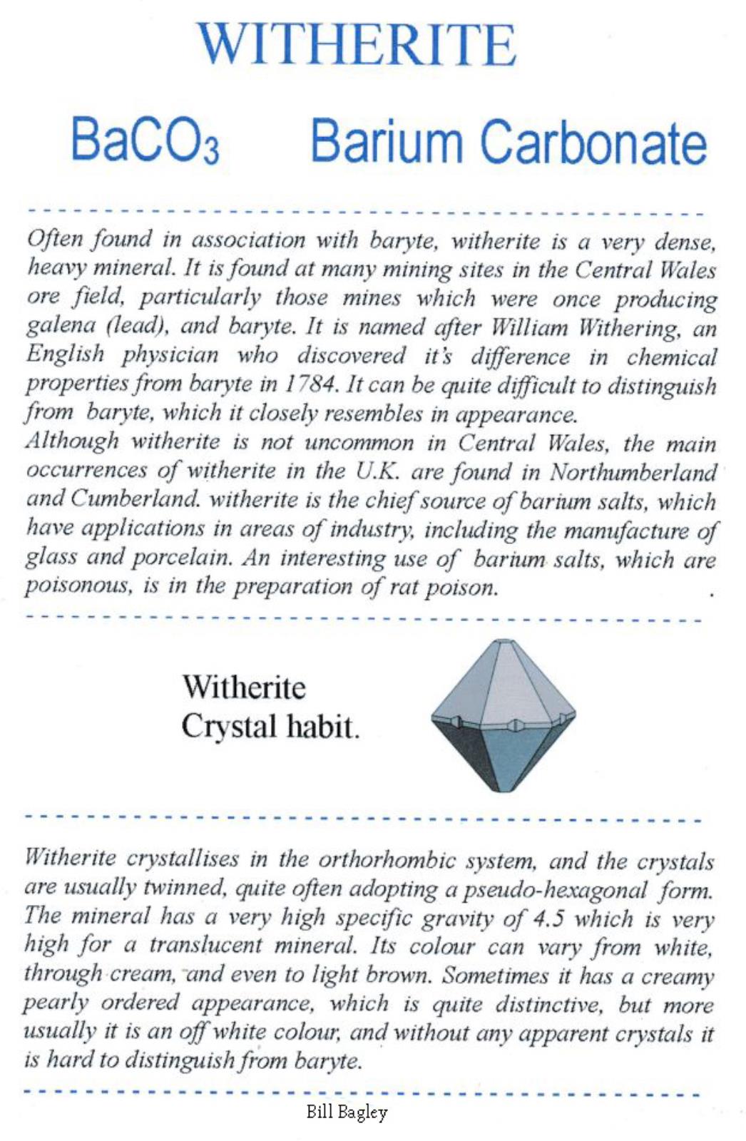 Witherite Bills Publications